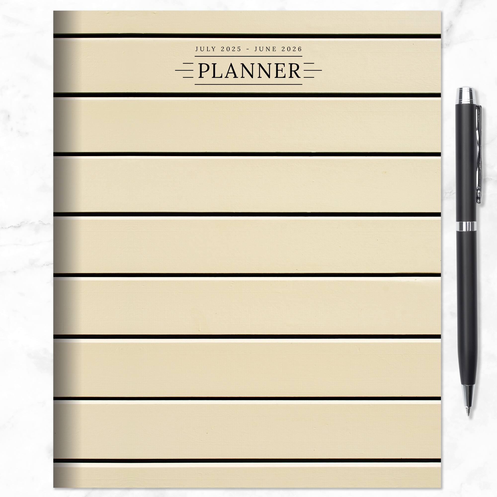 TF Publishing 2025-2026 Ebony & Ivory Medium Monthly Planner